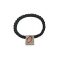 Carrot Pattern Twisted Fried Dough Hair Tie 1 Pack (Black)