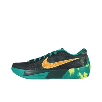Nike Anti Slip Wear Resistant Low Top Basketball Shoes Men's Black Green