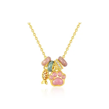 SHENGYALUO 999 Fine Silver Necklaces Women's