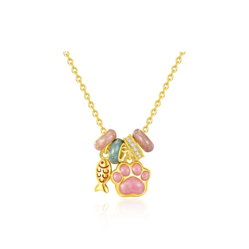 SHENGYALUO 999 Fine Silver Necklaces Women's-0
