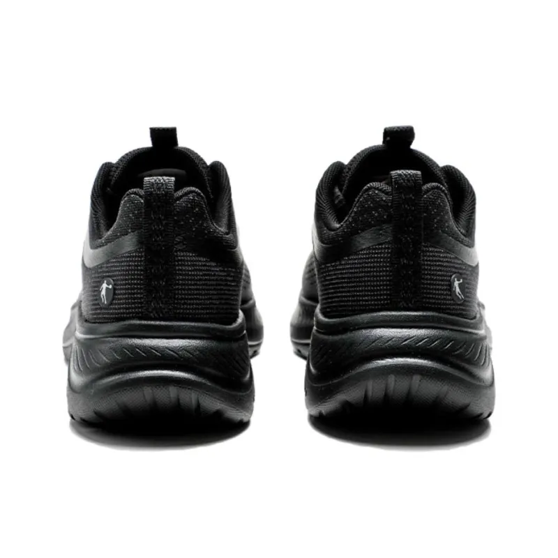 QIAODAN Anti Slip Wear Resistant Low Top Casual Running Shoes Women's Black-4