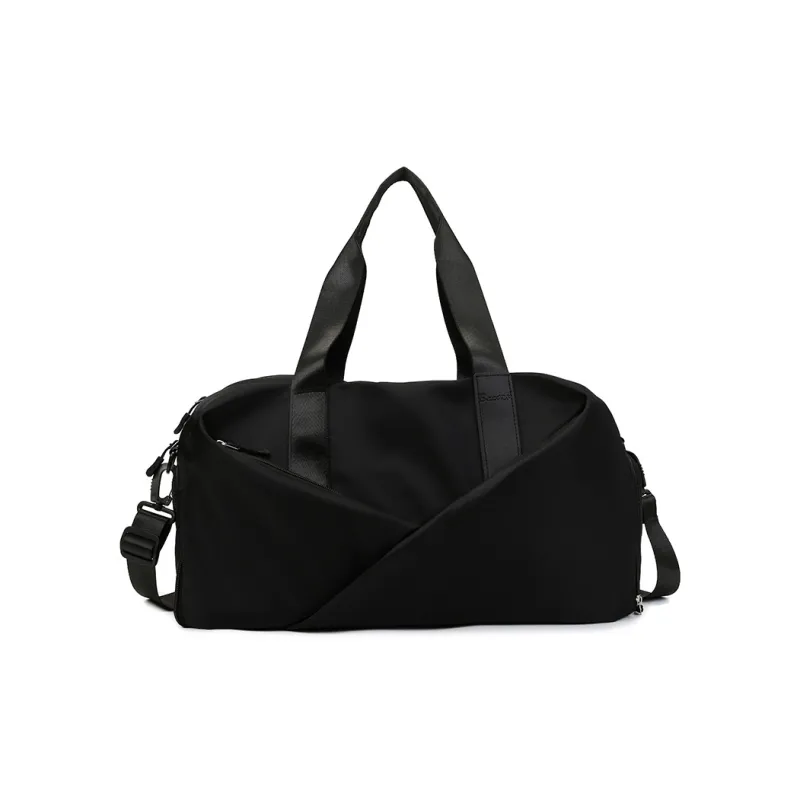 Yalu Nylon Shoulder Bag, Travel Bag Unisex Black/Green/Pink/Purple-12