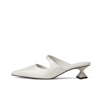CHARLES&KEITH Composite Sole Closed Toe Slippers 4.5cm Women's