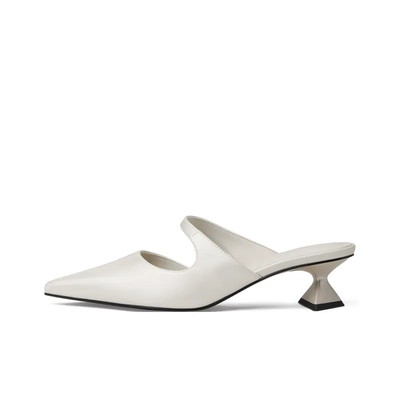 CHARLES&KEITH Composite Sole Closed Toe Slippers 4.5cm Women's-6