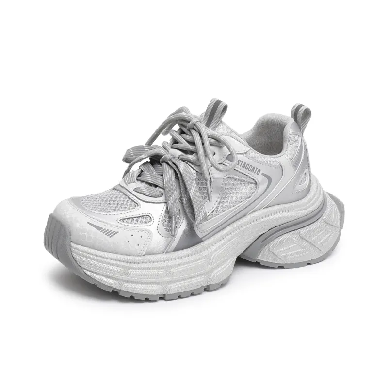 Staccato Abrasion Resistant Low Top Chunky Sneakers Unisex-6