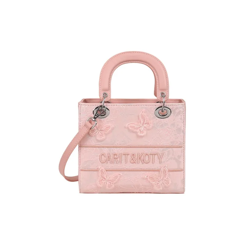 Yalu PU Handbag Regular Women's White/Black/Pink/Khaki-12