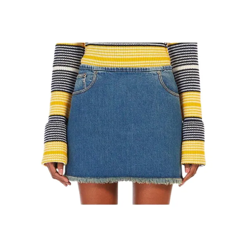 SportMax Denim Short Skirts Women's Blue-0