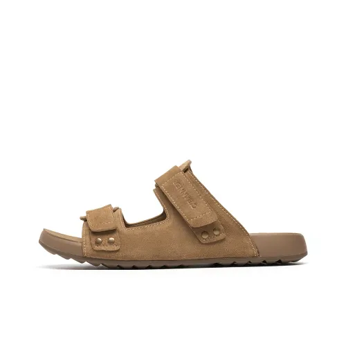 C°BANNER Slip Resistant Quick Dry Slide Slippers Men's Yellow Brown