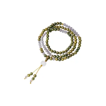 GUMUJIANG Green Sandalwood Wooden Bracelets Unisex