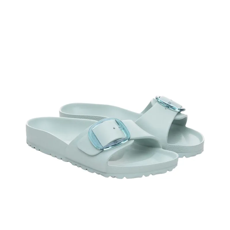 Birkenstock Madrid Big Buckle EVA Abrasion Resistant Slide Slippers Women's Green-2