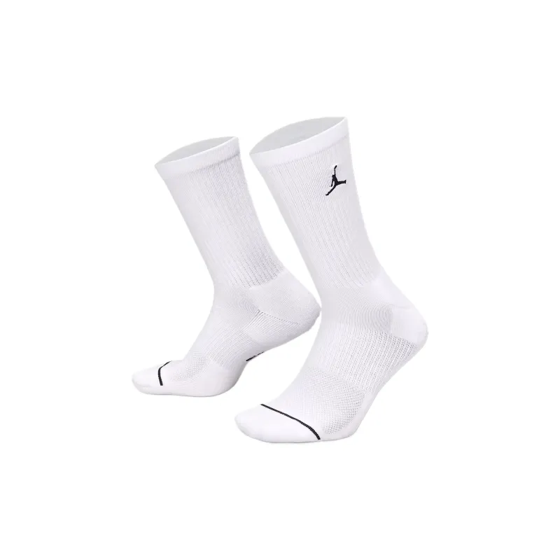 Jordan SS25 Mid Calf Socks Unisex 6 Pack White-2