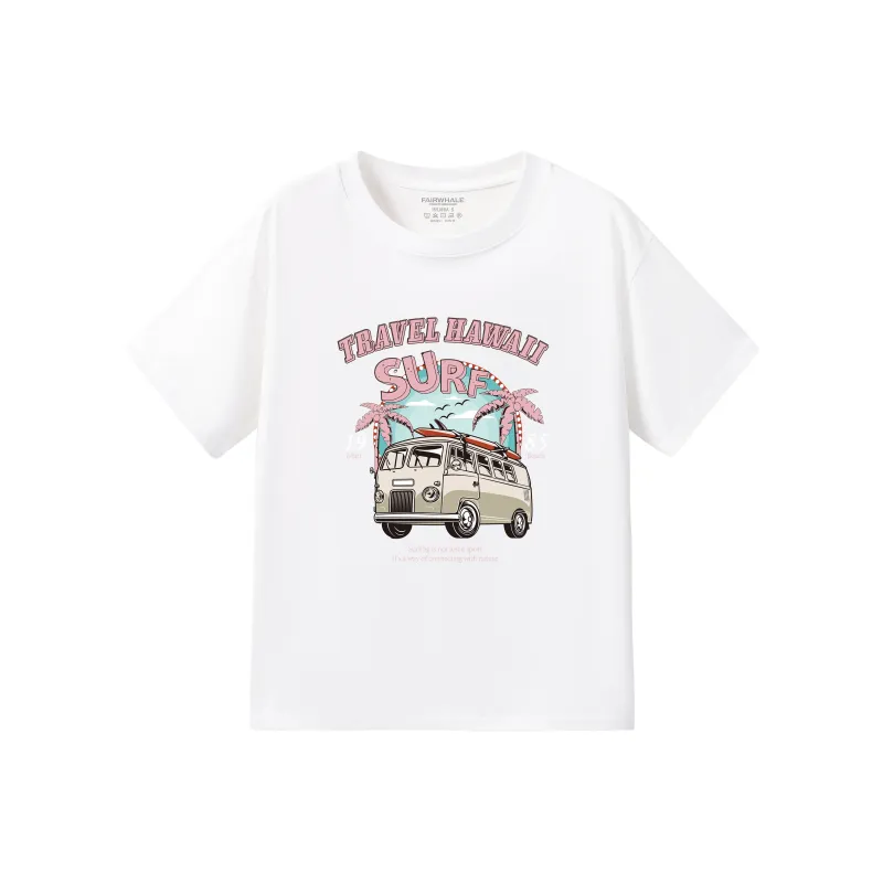 FAIRWHALE Drop Shoulder Sleeve T Shirt Women's-5