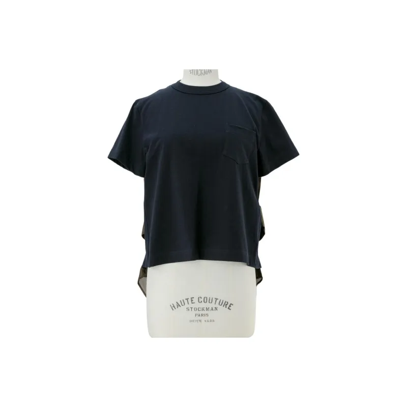 Sacai T Shirts Women's Marine Blue-0