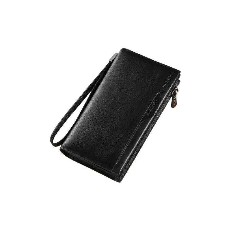 Gorora Top Grain Cow Leather Wallet Unisex Yellow Brown/Coffee/Classic Black/Blue Gray-2