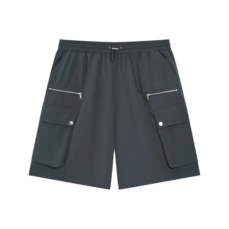 XTEP Sports Life Collection Casual Shorts Men's Ox Horn Gray-0