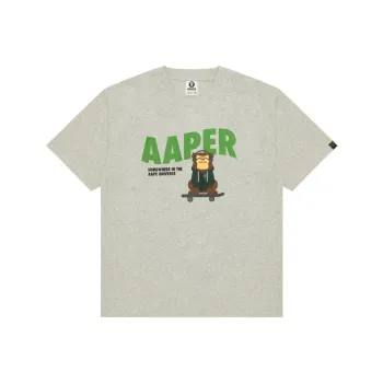 Aape T Shirts Men Gray White WH2