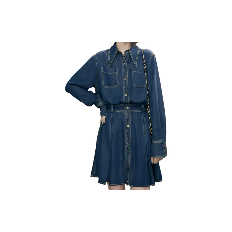 XIANSINIAO Long Sleeved Dress Women's-0