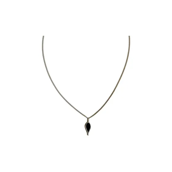 OLIO E ACETO 925 Sterling Silver Necklaces Unisex Black-0
