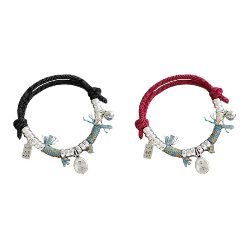Welcome To The Treasure Woven Fabric Rope Bracelets Unisex-0