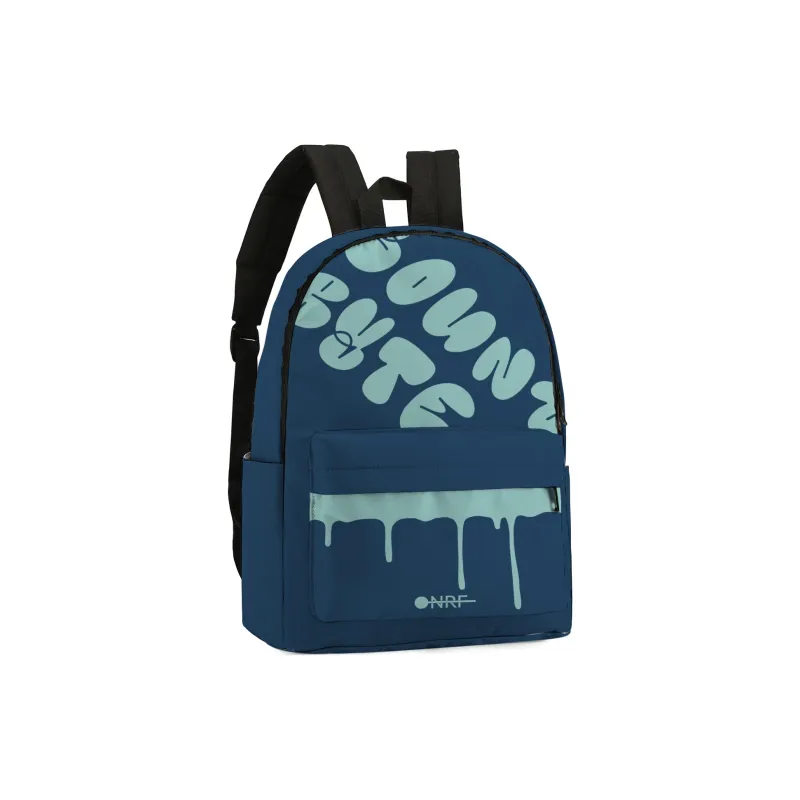 ONRF Polyester Students Backpack Laptop Bag Unisex Blue-2