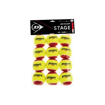 DUNLOP STAGE3 Tennis Balls Training Ball Indoor Red Yellow