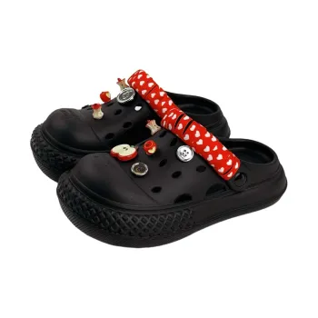 SHIGUDE Sandal Slippers Women's, Black