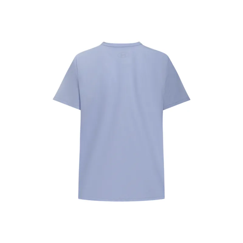 Under Armour Drop Shoulder Sleeve T Shirt Women's Blue-1
