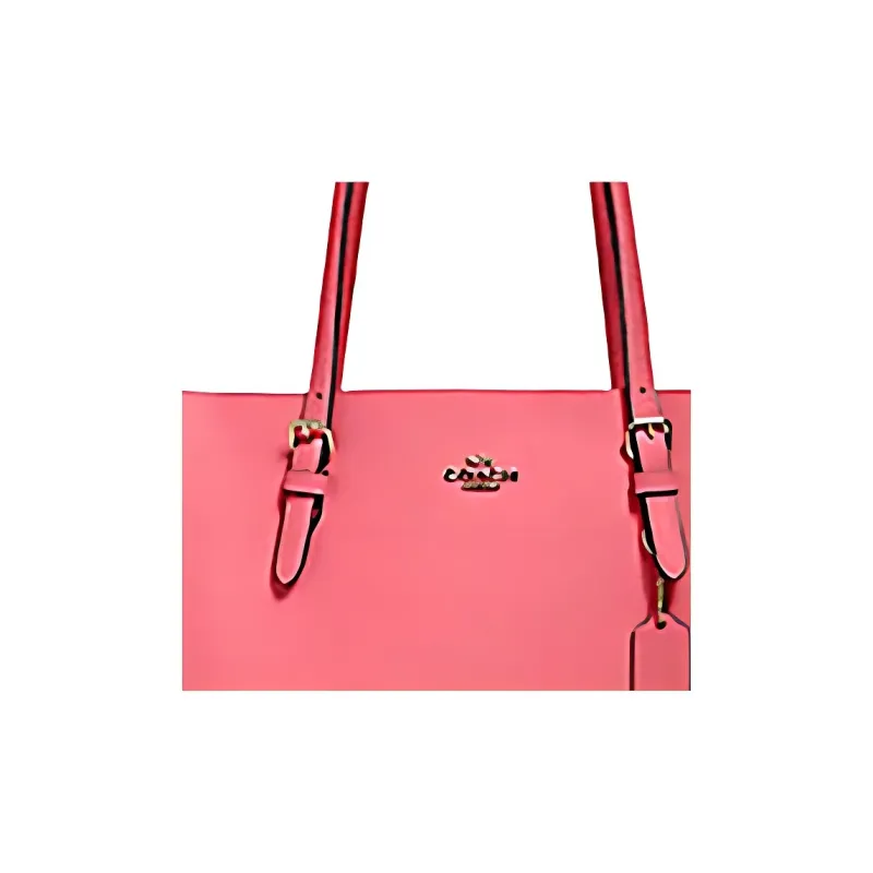 COACH Mollie Leather Handbag Large Size Women's Pink-3