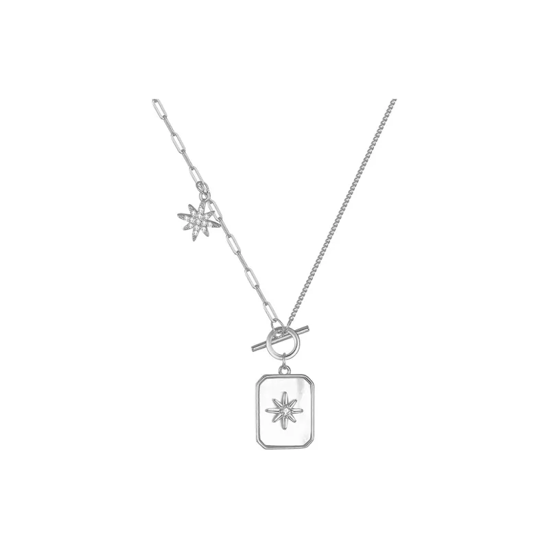 QUIET LOVE Sterling Silver Necklaces Women's-4