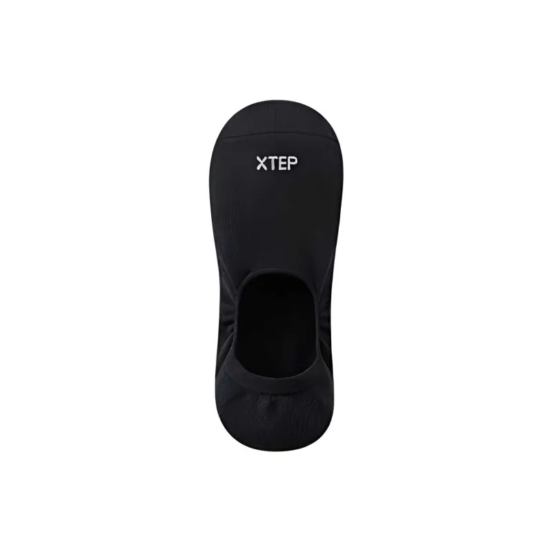 XTEP SS25 No Show Socks Women's 4 Pack Black White Light Green Light Yellow Pink Gray-8