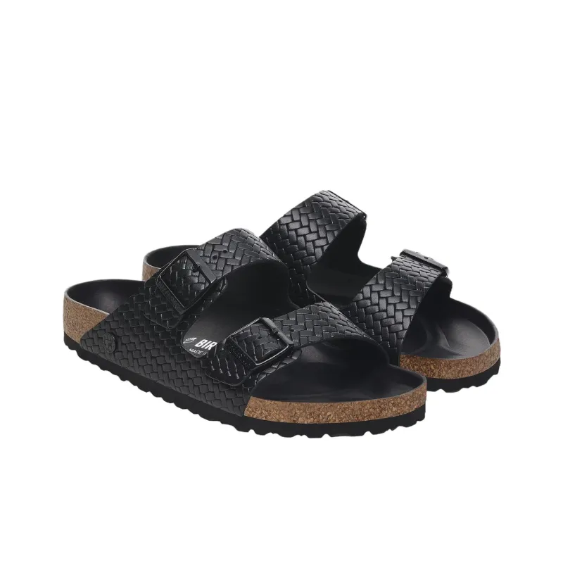 Birkenstock Arizona Rivet Logo EVA Abrasion Resistant Slide Slippers Unisex Black Regular Loose Fit-2