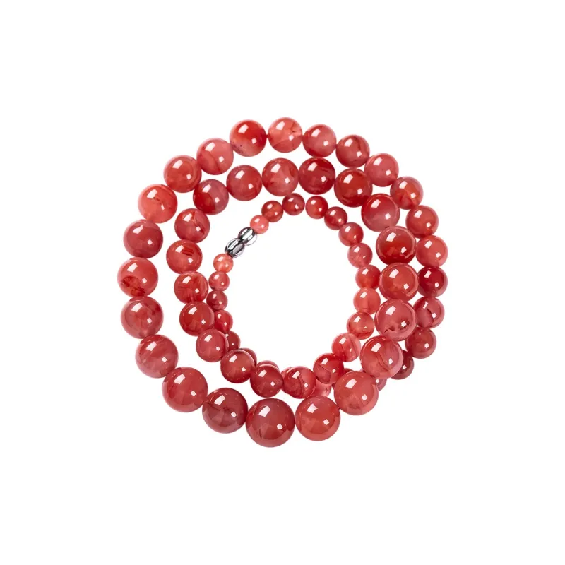 Execute The Blessing South Red Agate Necklaces Unisex-0