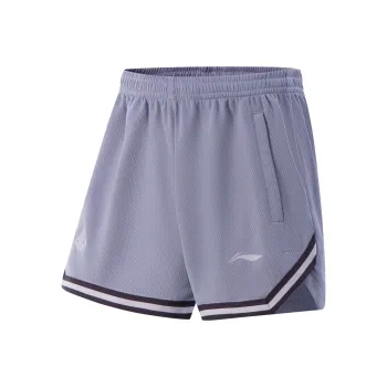 LiNing Basketball Collection Sports Shorts Men's Misty Gray Purple