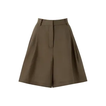 SOON FLOWER Casual Shorts Women's Linen