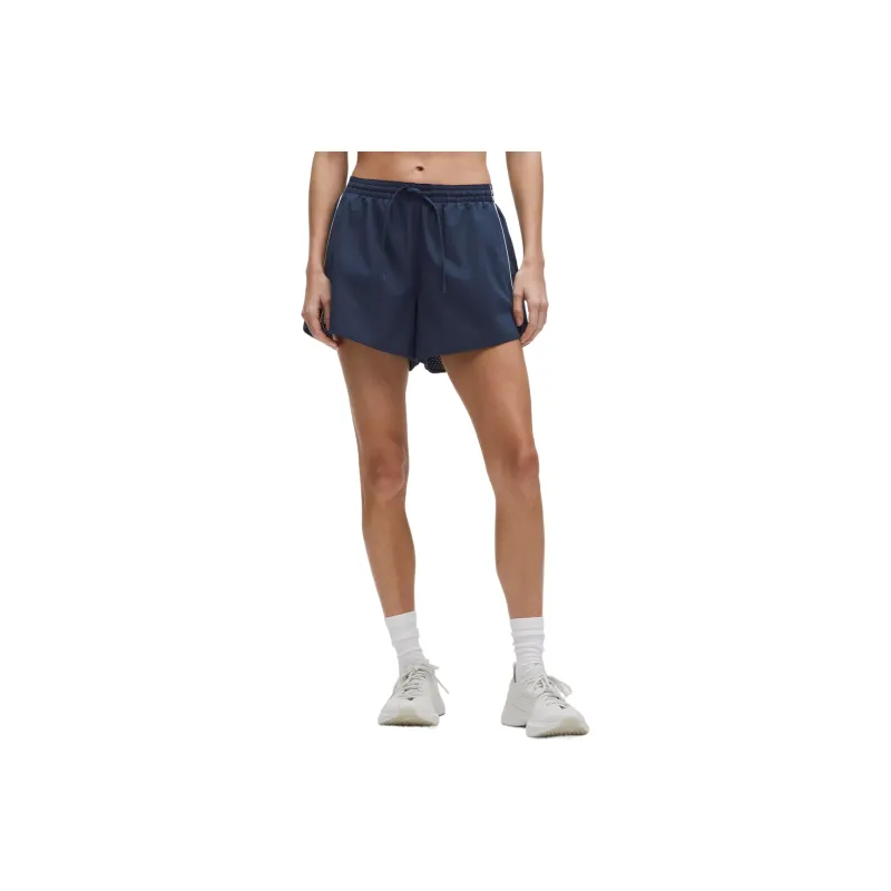 Lululemon Court RivalHigh Rise Perforated Tennis Bottom 3' Women's Blue Club Blue-0