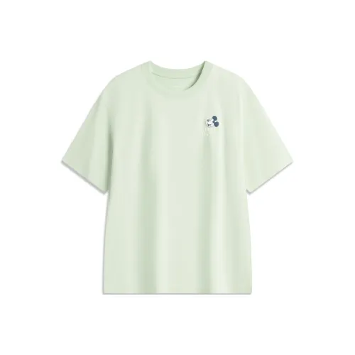 LiNing x DISHINIMIQI Sports Life Collection T Shirt Unisex Foam Green