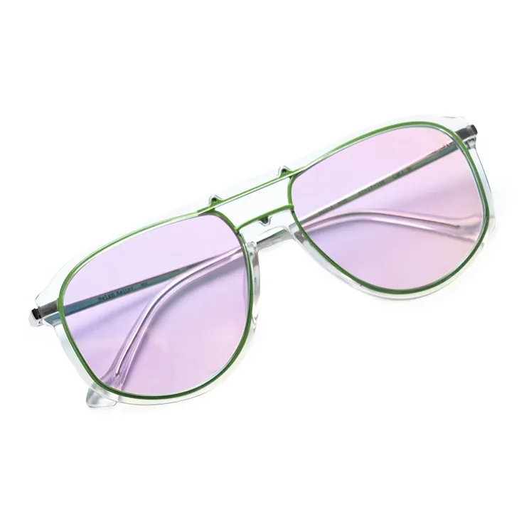 HELEN KELLER Metal And Plastic Aviator Sunglasses Unisex-12