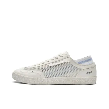 Kappa Back to Back Lightweight And Breathable Low Top Skateboard Shoes Unisex Winter Day White