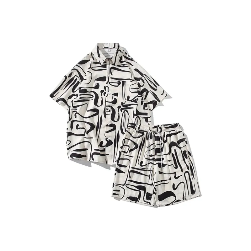 Fakeyoung Shirt Matching Set Unisex-6