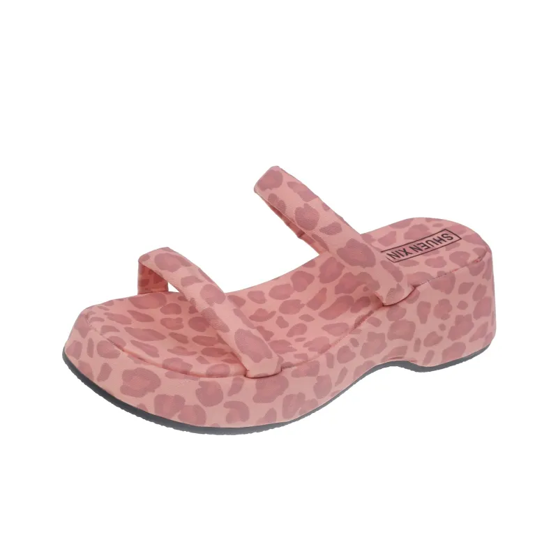 Alxnan Rubber Sole Slip Resistant Slide Slippers Women's-8