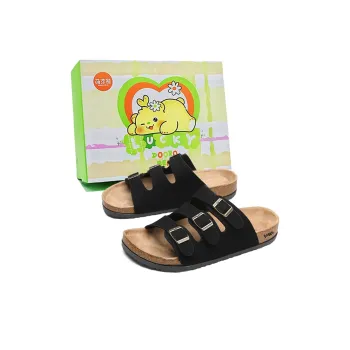 Budding Bear Quiet Slip Resistant Odor Resistant Abrasion Resistant Massage Slide Slippers Unisex Box