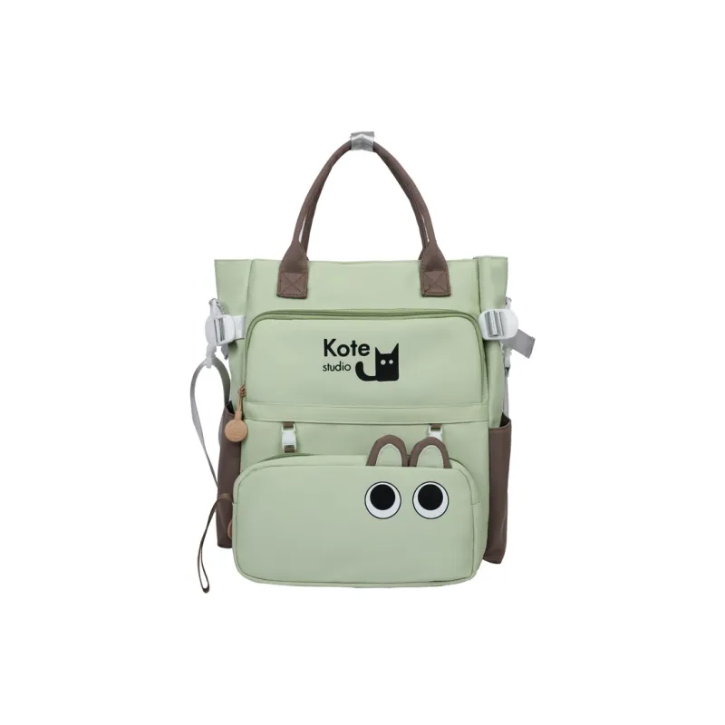 AIBAG Fabric Backpack Unisex Black/Pink/Green/Khaki/Lake Blue-21