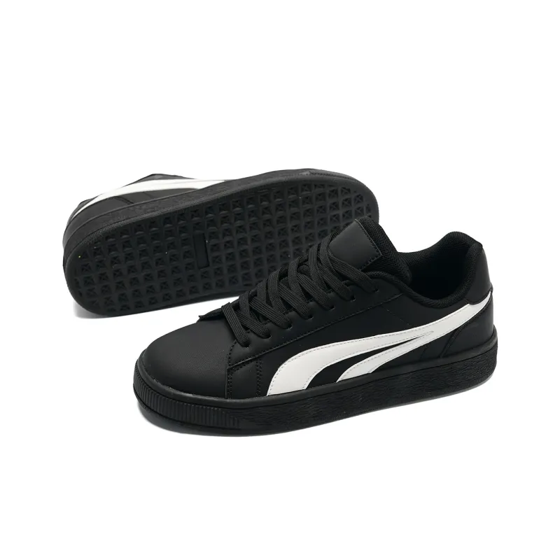 Teddy Bear Collection Slip Resistant, Abrasion Resistant, Lightweight Low Top Skateboard Shoes Unisex Black-6