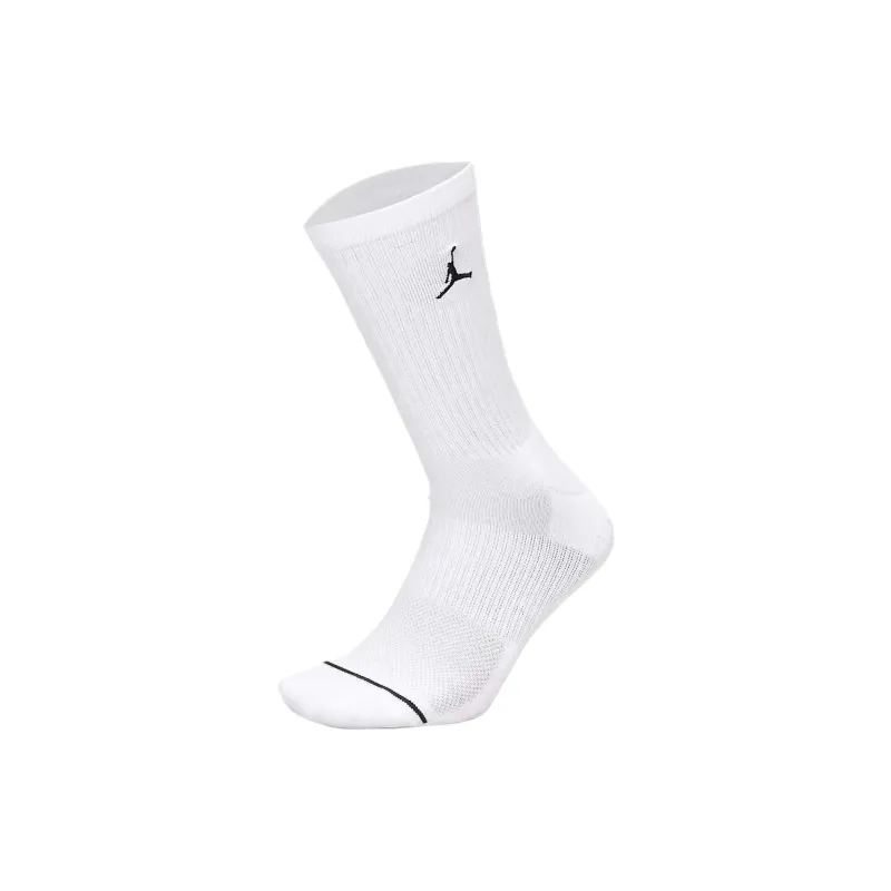 Jordan SS25 Mid Calf Socks Unisex 6 Pack White-3