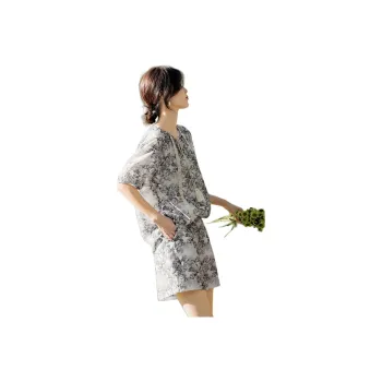 XWI Casual Suits Women's Black White Multicolor