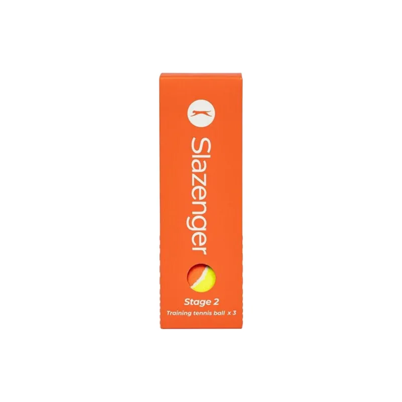 Slazenger Stage 2 Tennis Balls Training Ball Indoor Yellow Green Orange-0
