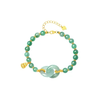 CHOW TAI SENG African Emerald Bracelets Women's