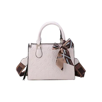 Yalu PU Crossbody One Shoulder Handbag Women's White/Black