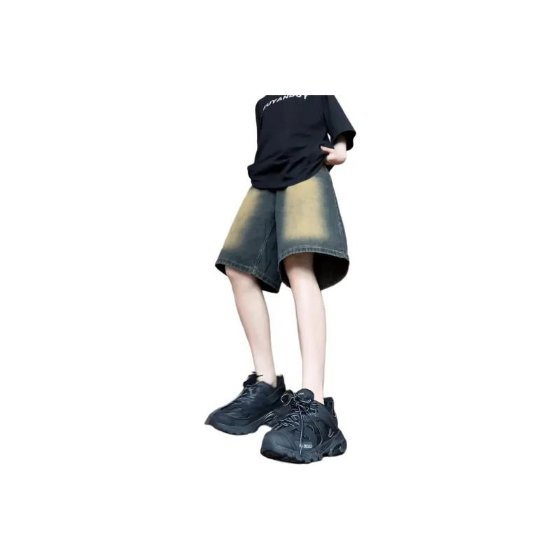 JUNGLE PANDA Denim Shorts Unisex-0