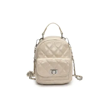 RIVMIND PU Backpack Women's White/Silver/Black/Yellow/Blue